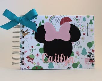 Disney Autograph Book Personalized Minnie Mouse