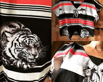 Vintage 80's top "The eye of the Tiger"