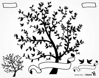 Family tree svg, Family tree clipart, family svg silhouette, family clipart – svg, eps, png, dxf, pdf. Wall Print Die Cut Mug Shirt Decal