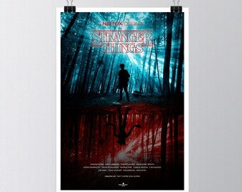 Stranger Things Poster, TV Poster Art Print, TV Poster, Wall Art, Stranger Things Poster, Stranger Things Season 2