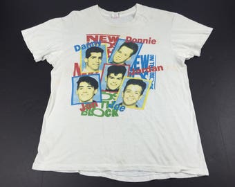 Vintage 1989 New kids on the block t-shirt mens XL fits L NKOTB tour