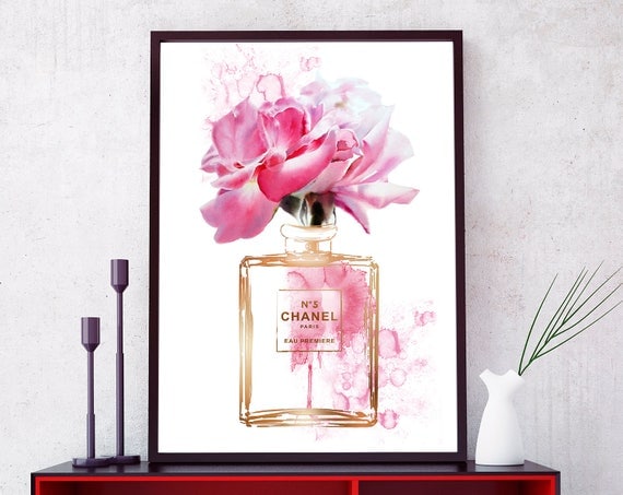 Chanel Perfume bottle Coco Chanel Print Chanel Bottle