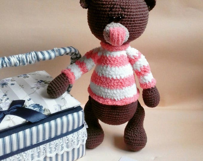 PATTERN Crochet Bear toy Bear PDF Amigurumi Bear Tilda Bear Girl Handmade Bear Christmas Bear Digital downloads