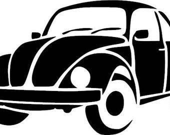 Vw beetle decal | Etsy