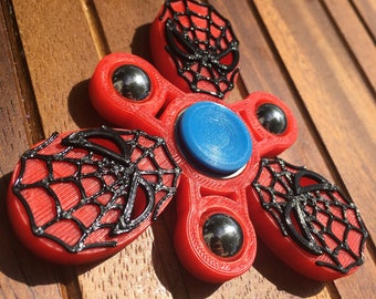 Custom Spider Man Hand Ball Spinner Fidget Toy EDC w/ ABEC 9 Bearing