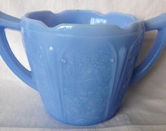 Jeannette Delphite Cherry Blossom Open Sugar Bowl