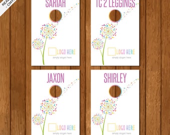 LLR Clothing Style Hanger Dividers, Clothing Name Rack Dividers, Newest Styles, Home Office Approved, Dandelion, LuLaRoe Business Card 01
