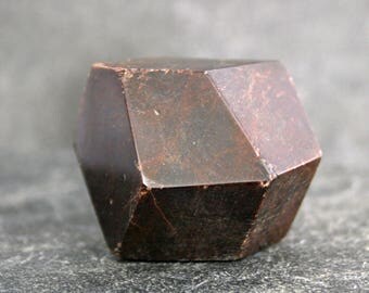 Natural Raw Garnet Crystal, Large Natural Rough Garnet Specimen, Collector Gemstone Specimen, Rockhound Crystal, January Birthstone