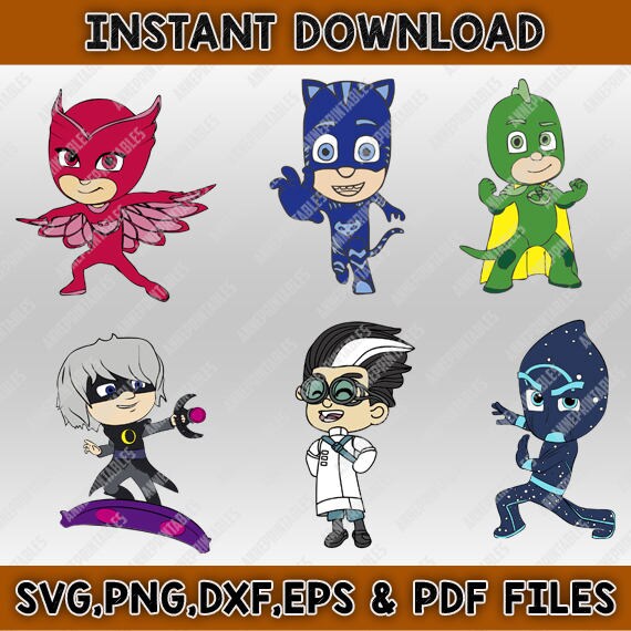Download PJ Masks svg file/PJ Masks svgdxfpngepsai/PJ Masks