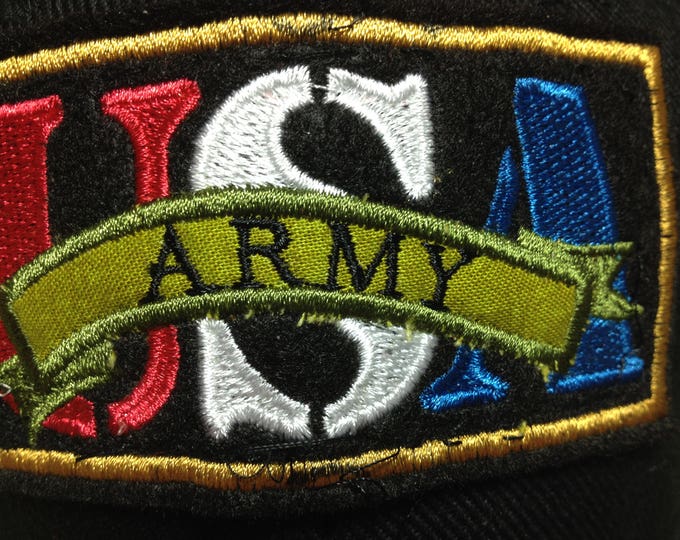 Hats Support Our Military Branches, Black Support Army Hat, Support American Armed Services, Baseball Cap Army Patch, Make America Great Cap