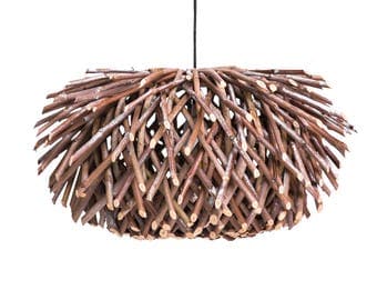 Davina Home Handmade Ceiling Light, Handmade Chandelier, Wood Chandelier, Handmade Pendant, Wood Pendant, Handmade Patio Ceiling Light