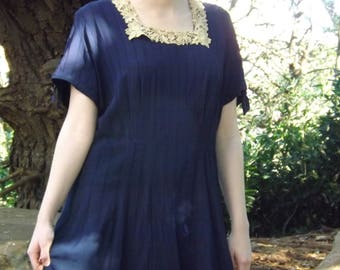 Vintage 30s 40s dress large