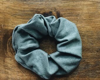 olive green scrunchie