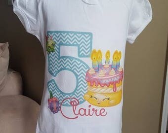 Shopkins birthday Shirt!! Any age and name!