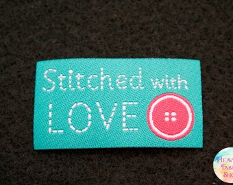 Stitched With Love Fabric Craft and Sewing Iron On Labels
