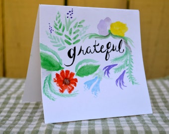 Grateful Card | Etsy