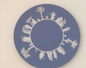 Vintage Wedgwood Jasperware with Grecian characters around rim