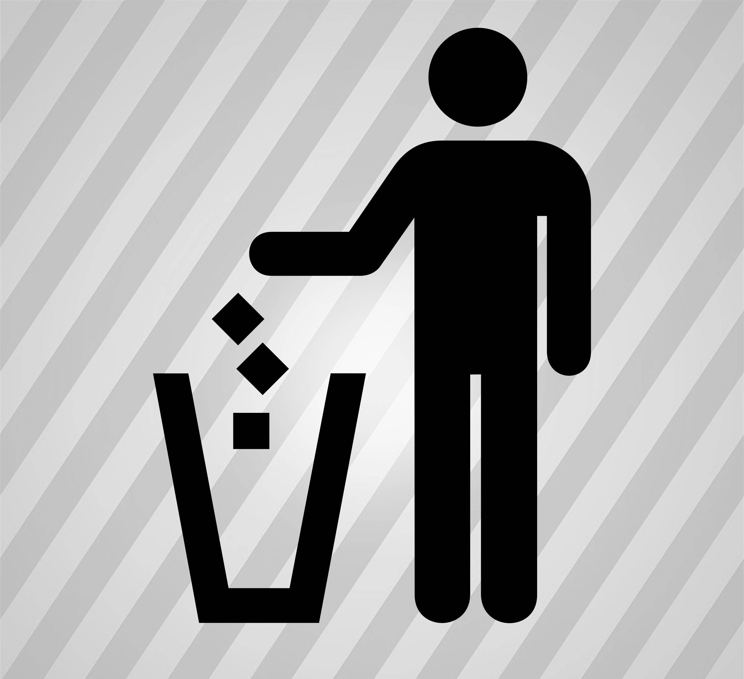 Download Trash Silhouette Litter Svg Dxf Eps Silhouette Rld RDWorks