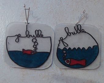 fish bowl earrings