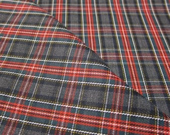 A plaid fabric
