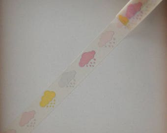 Masking tape - pattern "Cloud" 1.5 cm x 10 m