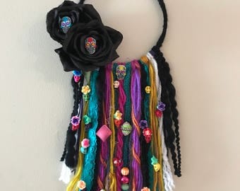 Dia de los Muertos (day of the dead) dreamcatcher