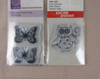 Assortment of small scrap clear stamps