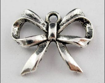 3 pendants, charms silver knots - 20 x 17 mm