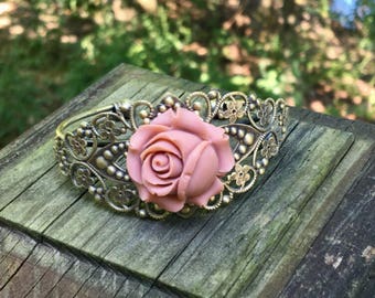Rose Cuff Bracelet