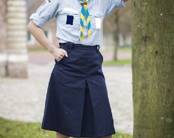 Navy Blue pleat skirt classic