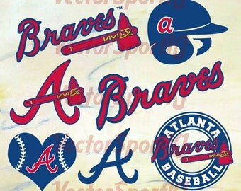 Atlanta Braves SVG, Braves Baseball, Braves Baseball DXF, Atlanta Braves Baseball Clipart, Braves Baseball Clipart, Clipart Svg Png Eps