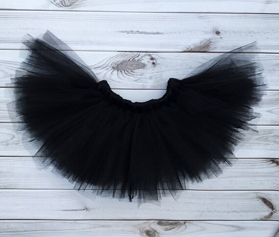 Black Tutu. New Years Eve Dress for Toddlers. Skirt for Girls.