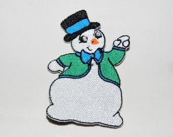 Snowman patch | Etsy