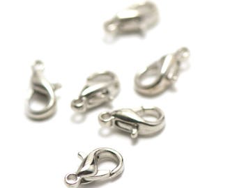 20 small lobster claw clasps, 10 x 5, 5 mm