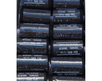 wire black polyester 1000 yards 332