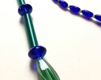 Prussian blue and emerald green