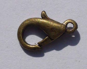 bronze antique 1.2 cm nickel ACF149 1 clasp
