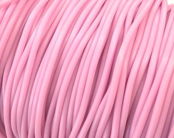 ❤ X2m cord hollow rubber cord 2mm pink ❤
