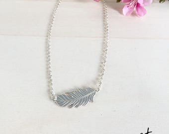 Ringer medal 925 sterling silver feather