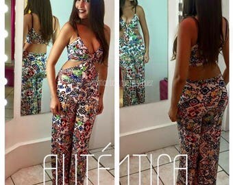 Mixed Print Jumpsuit by Auténtica Boutique