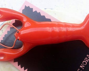 Lobster rockabilly 50s style brooch