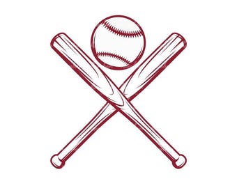 Baseball and bat Svg,Baseball SVG ,baseball svg files,baseball svg cut files,eps,dxf,png Digital Clipart Vector Cricut Cut Cutting Download