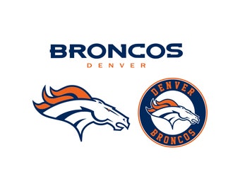 Football logo svg Denver svg Broncos svg Cutting Files For Cricut Explore Silhouette PNG Clipart Digital Download