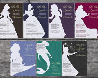 Disney Princess Bridal Shower Invitations 5