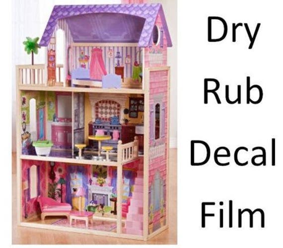 Dry Rub Decal Paper Wood and Card Dry Rub Off Transfer Paper