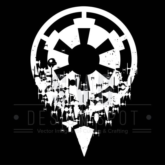 Download Star Wars Imperial Logo SVG, Imperial Ships Wall Art for Cricut Silhouette Cameo, Design Files ...