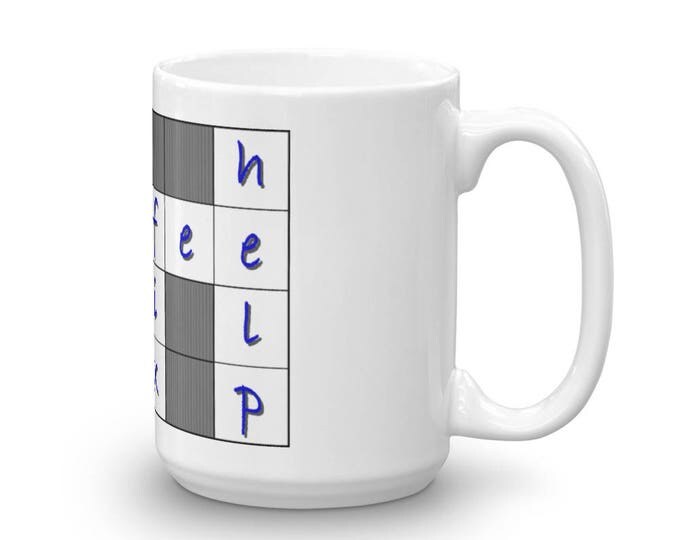 Crossword Coffee Cup, Help Fix Now Coffee Mug, Satire Coffee Mug, Sleepy Head, Morning Brain, Coffee Fix, Caffeine Please, Coffee