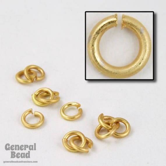 12mm Matte Gold 14 Gauge Jump Ring RJG042