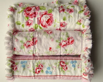 Baby Rag Quilts Minky Blankets Burp Cloths by LittleTreasureQuilts