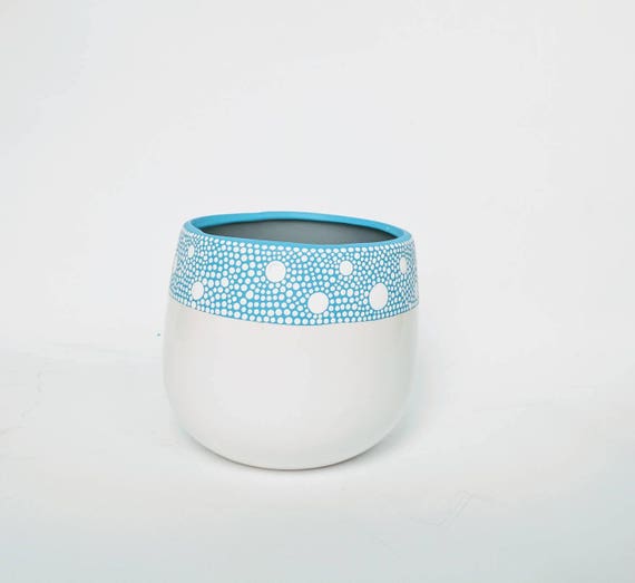 Planter pot Hand painted ceramic vase planter pot flower pot